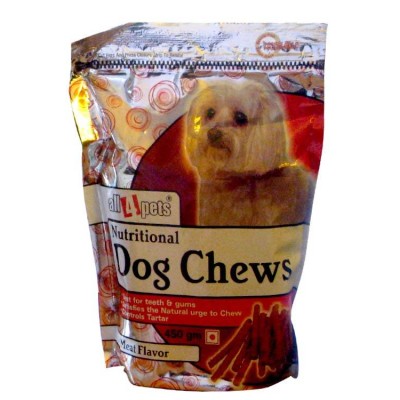 All4pets Munchy Chews Stix Dog Treats Meat Flavour 450 Gm
